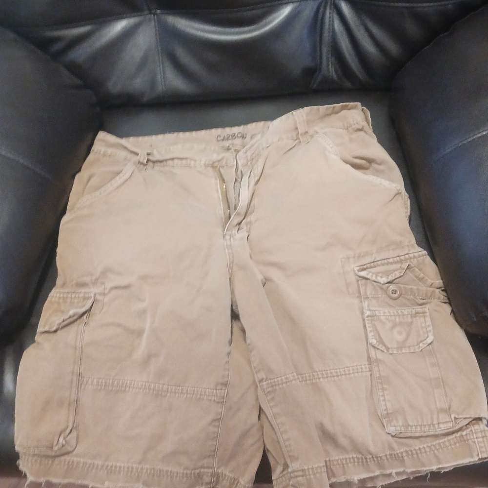 mens sz 34 carbon cargo shorts